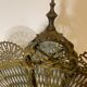 Firewall foldable fan "Peacock" - Bronze, Brass - Late nineteenth century