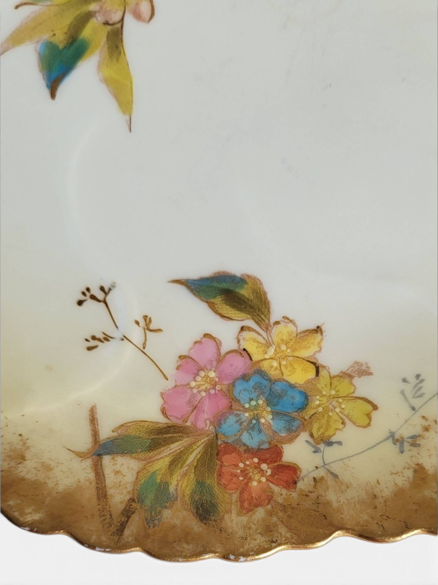 8 porcelain plates from Limoges, Martial Redon / Art Nouveau