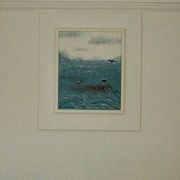 Oil on Canvas “Orrtupparna Samlas” by Bruno Wiklund,Vintage & Framed 61x53cm
