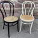 Pair of Viennese bistro chairs Bent wood