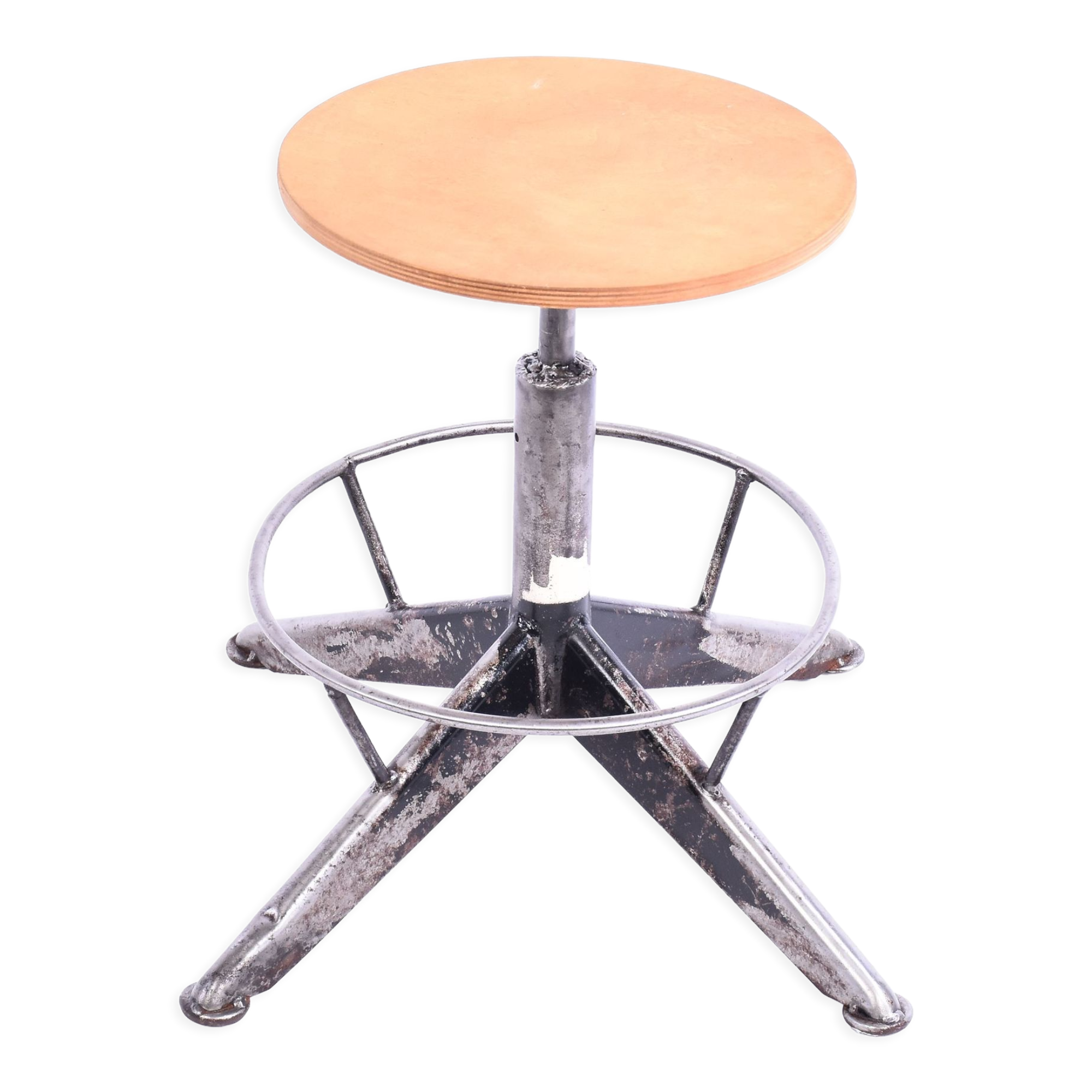 Vintage steel stool