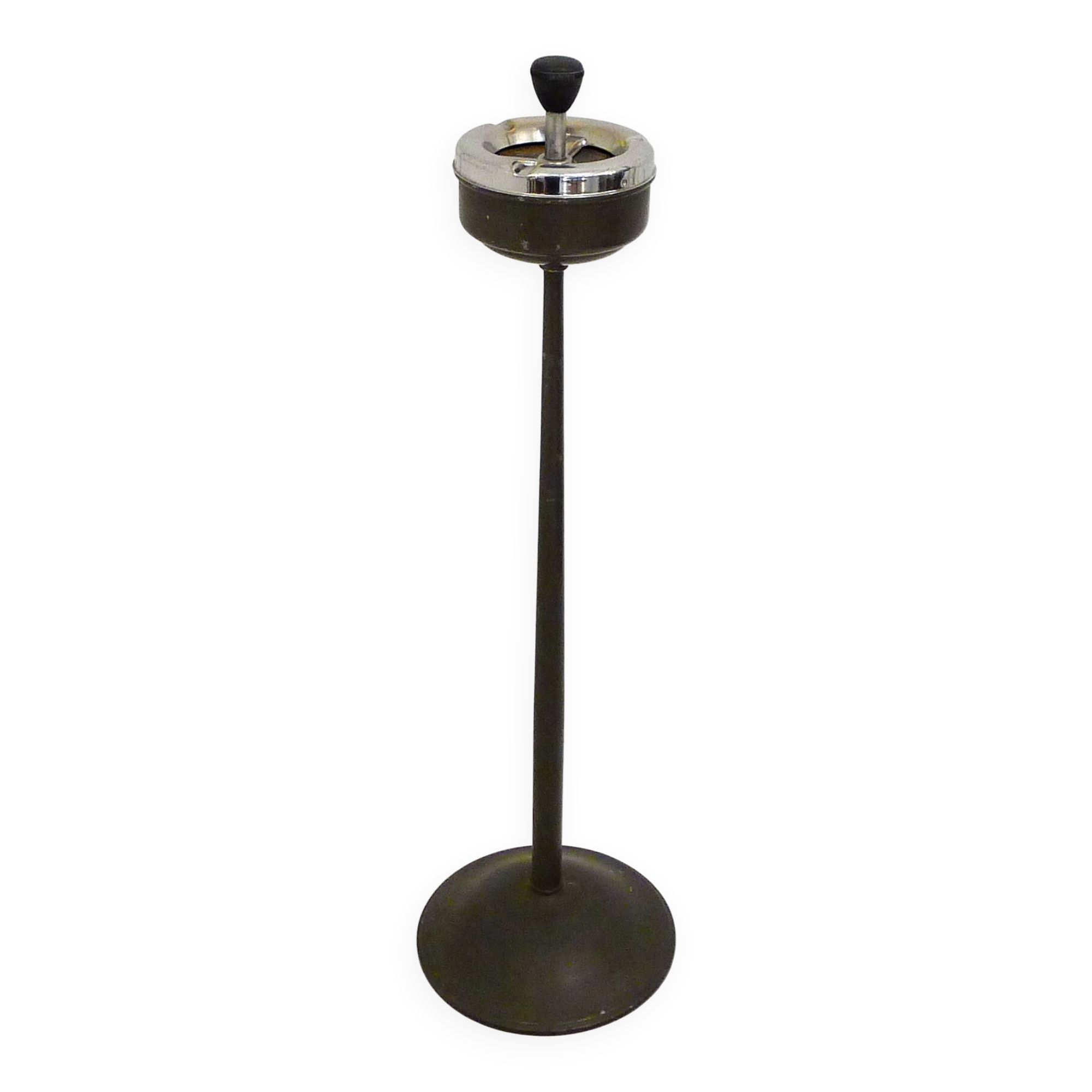 Mid-century metal floor ashtray