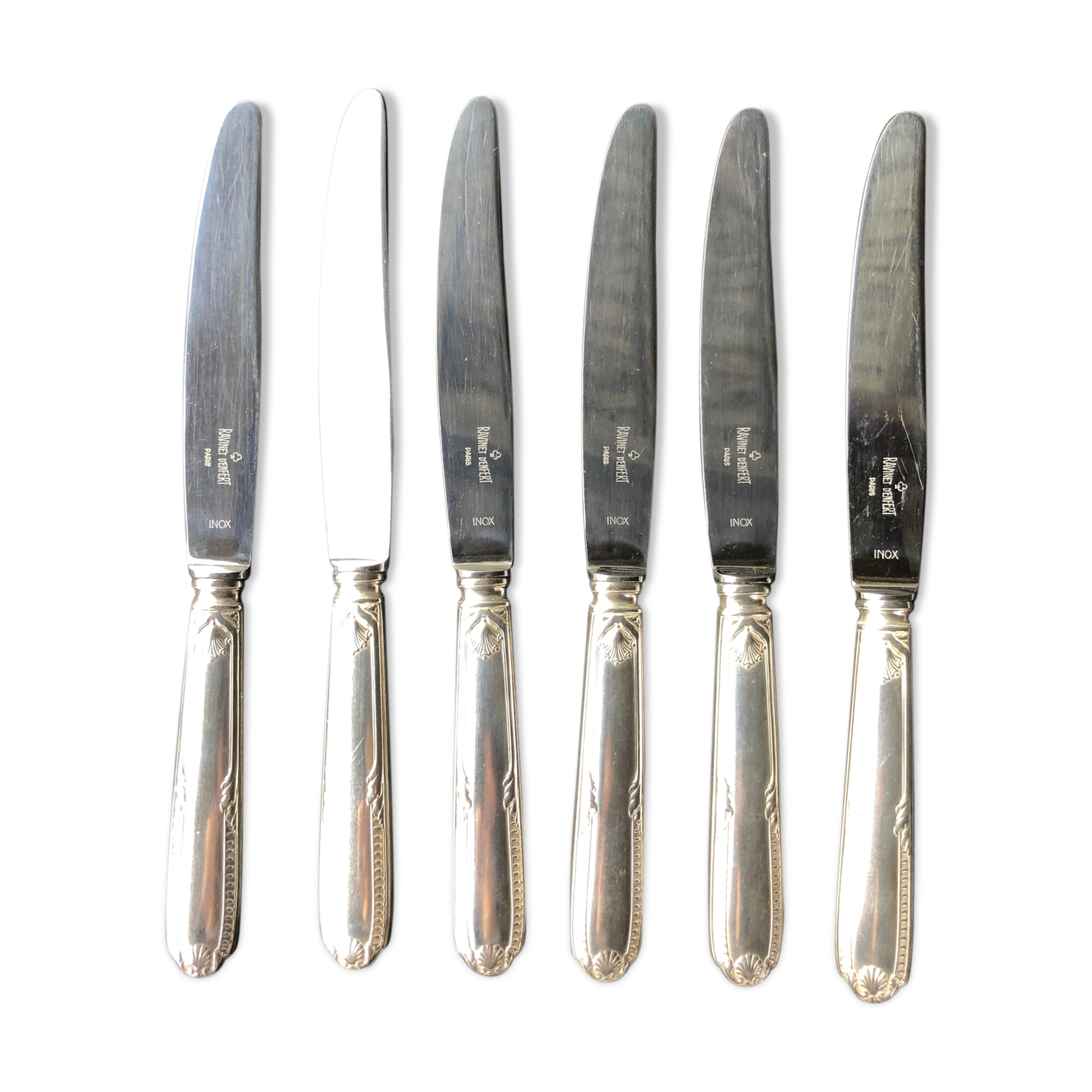 6 table knives Goldsmith Ravinet d'Enfert
