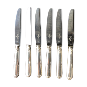 6 table knives Goldsmith Ravinet d'Enfert
