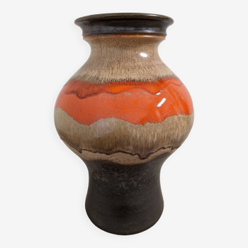 XL glazed ceramic vase from the 60s/70s West Germany