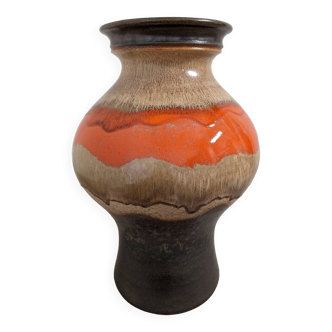 XL glazed ceramic vase from the 60s/70s West Germany