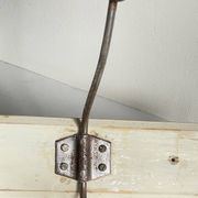 ANTIQUE SCHOOL COAT RACK White Wood