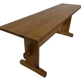 Vintage Scandinavian modern pinewood bench from the 1960's