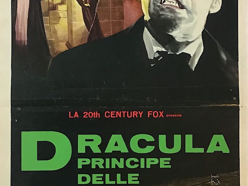 Original Italian cinema poster dracula, prince of darkness