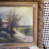 Old Oil on canvas nineteenth