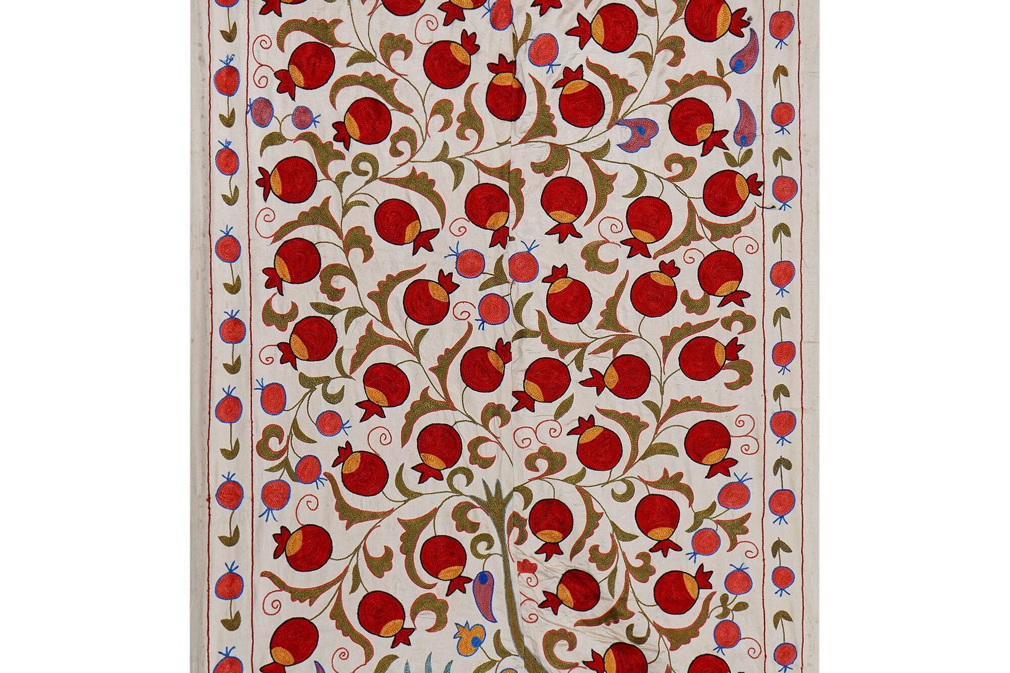 Vintage hand-embroidered tablecloth 107x187 cm