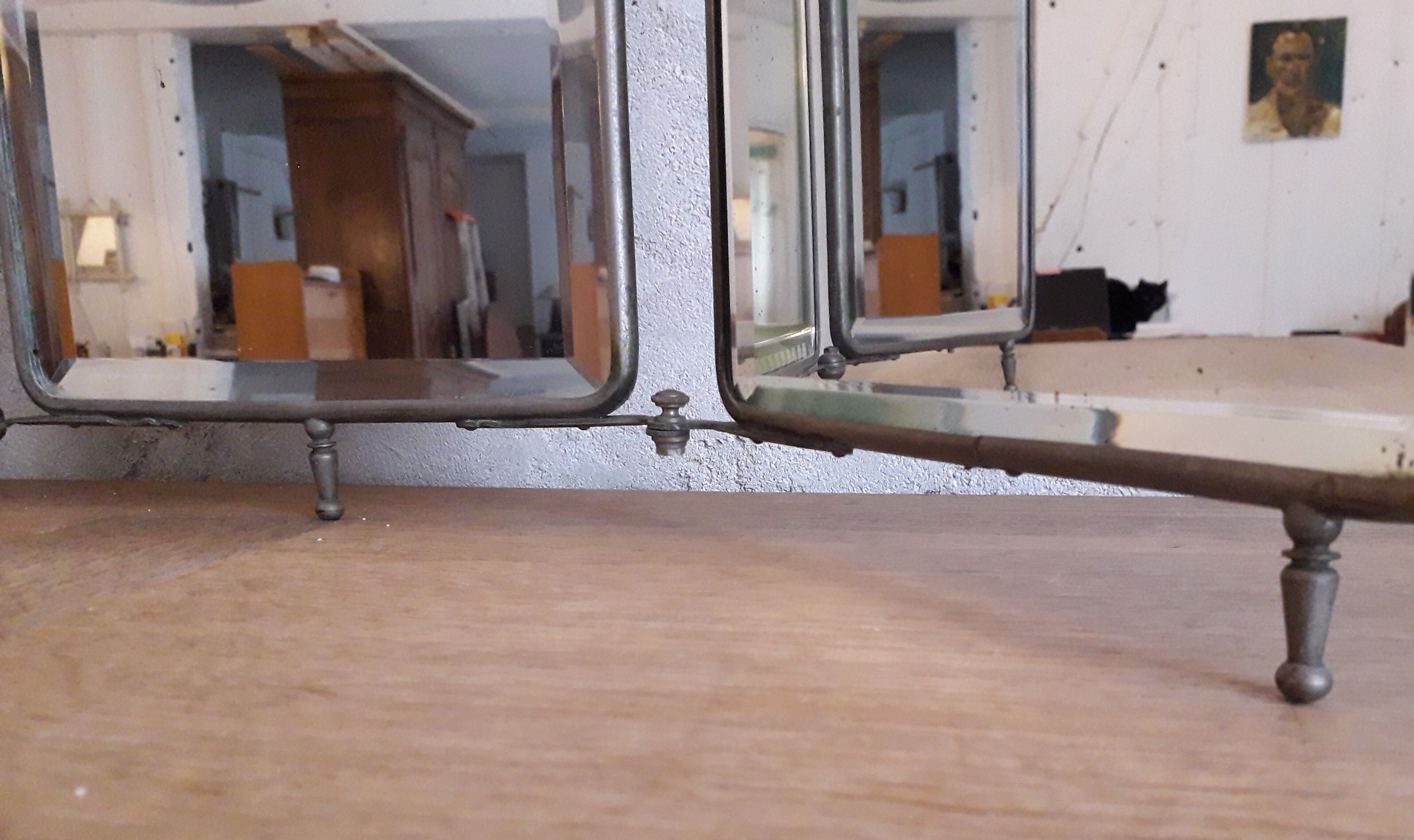 Barber triptyque mirror - 28x22cm