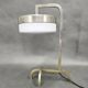 Rare Bauhaus Nickel Table Lamp with Glass Diffuser, 1930s