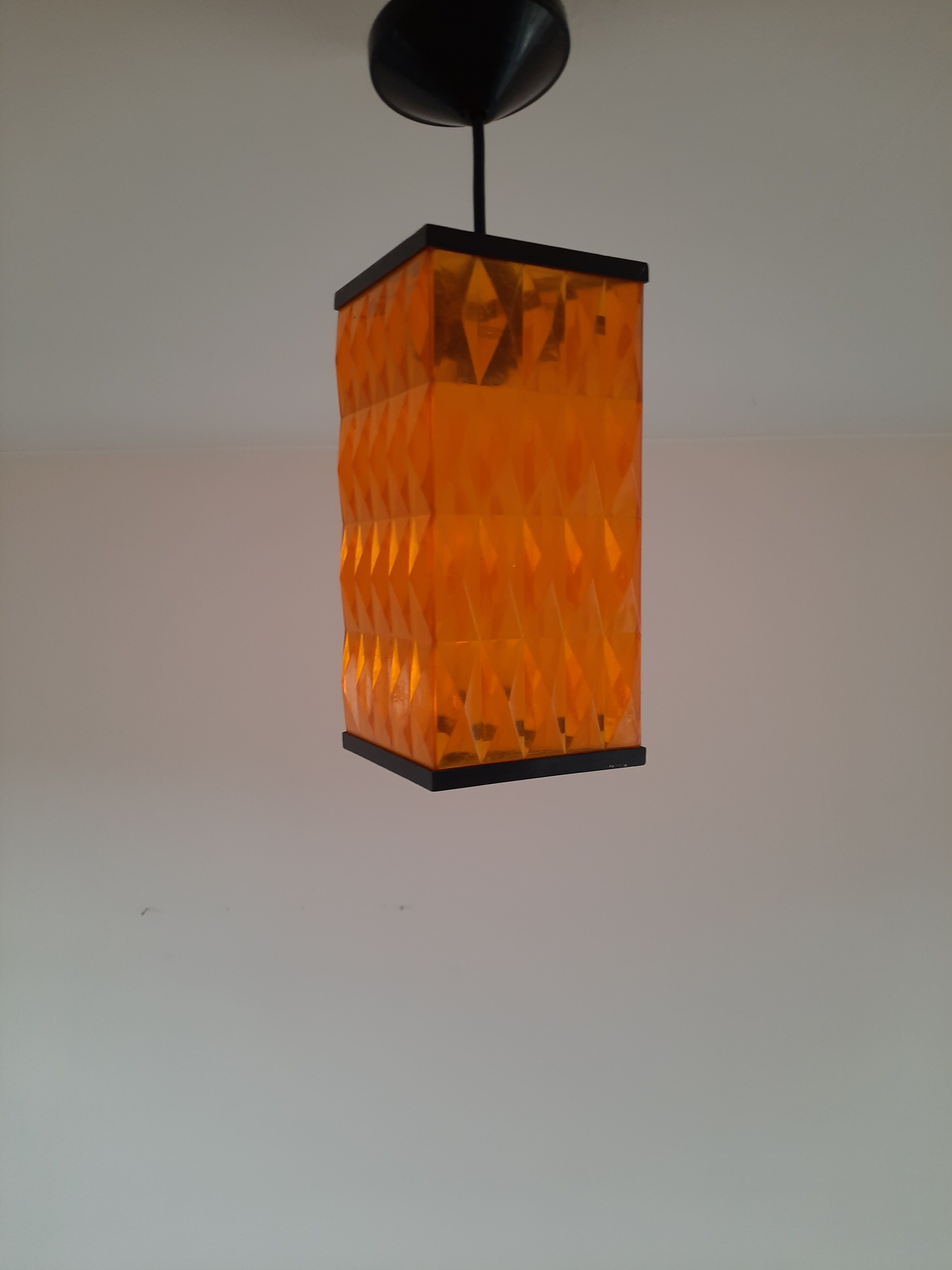 Vintage orange hanging 70s