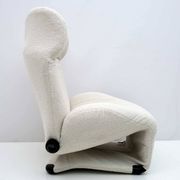 Bouclè Wink Lounge Chair by Toshiyuki Kita for Cassina, 1980s