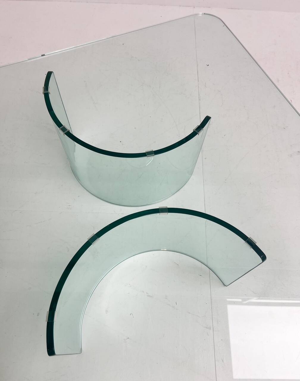 Modern Italian glass coffee table, 1970s