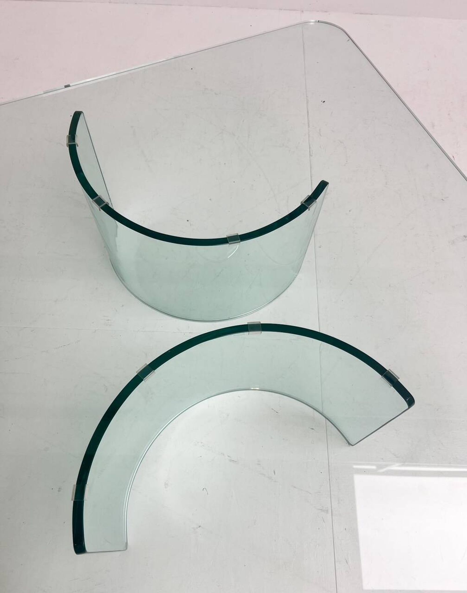 Modern Italian glass coffee table, 1970s