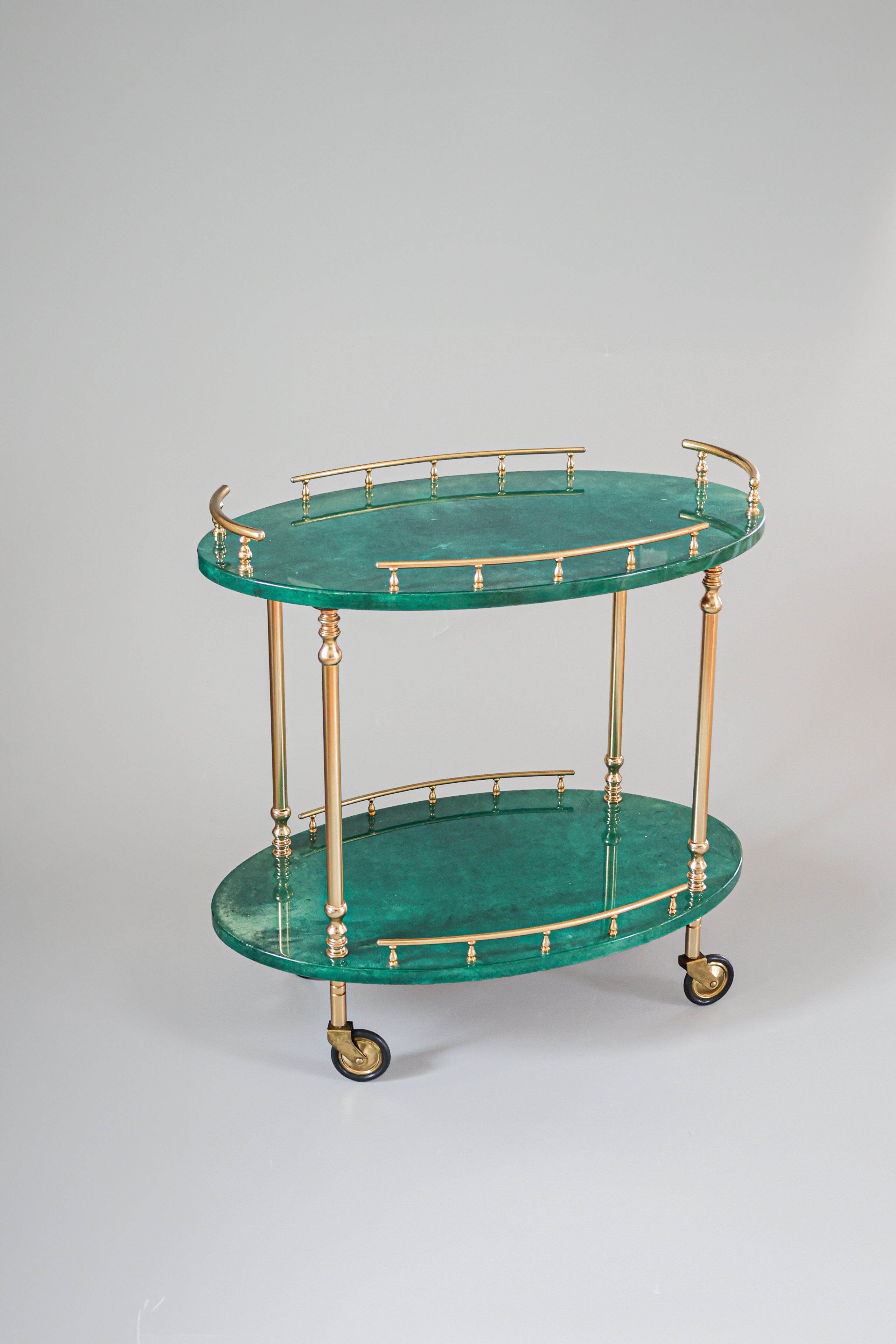 Bar cart by Aldo Tura, Italy, 1970s.