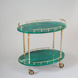 Bar cart by Aldo Tura, Italy, 1970s.