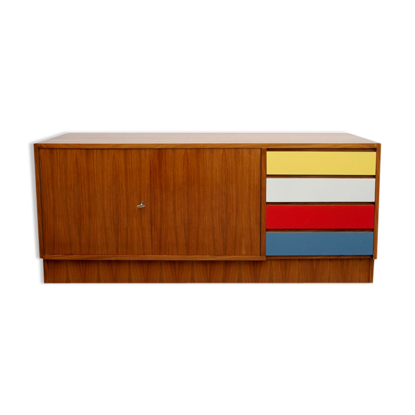1960s sideboard with colored drawers