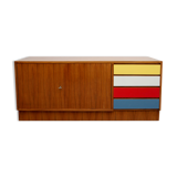 1960s sideboard with colored drawers