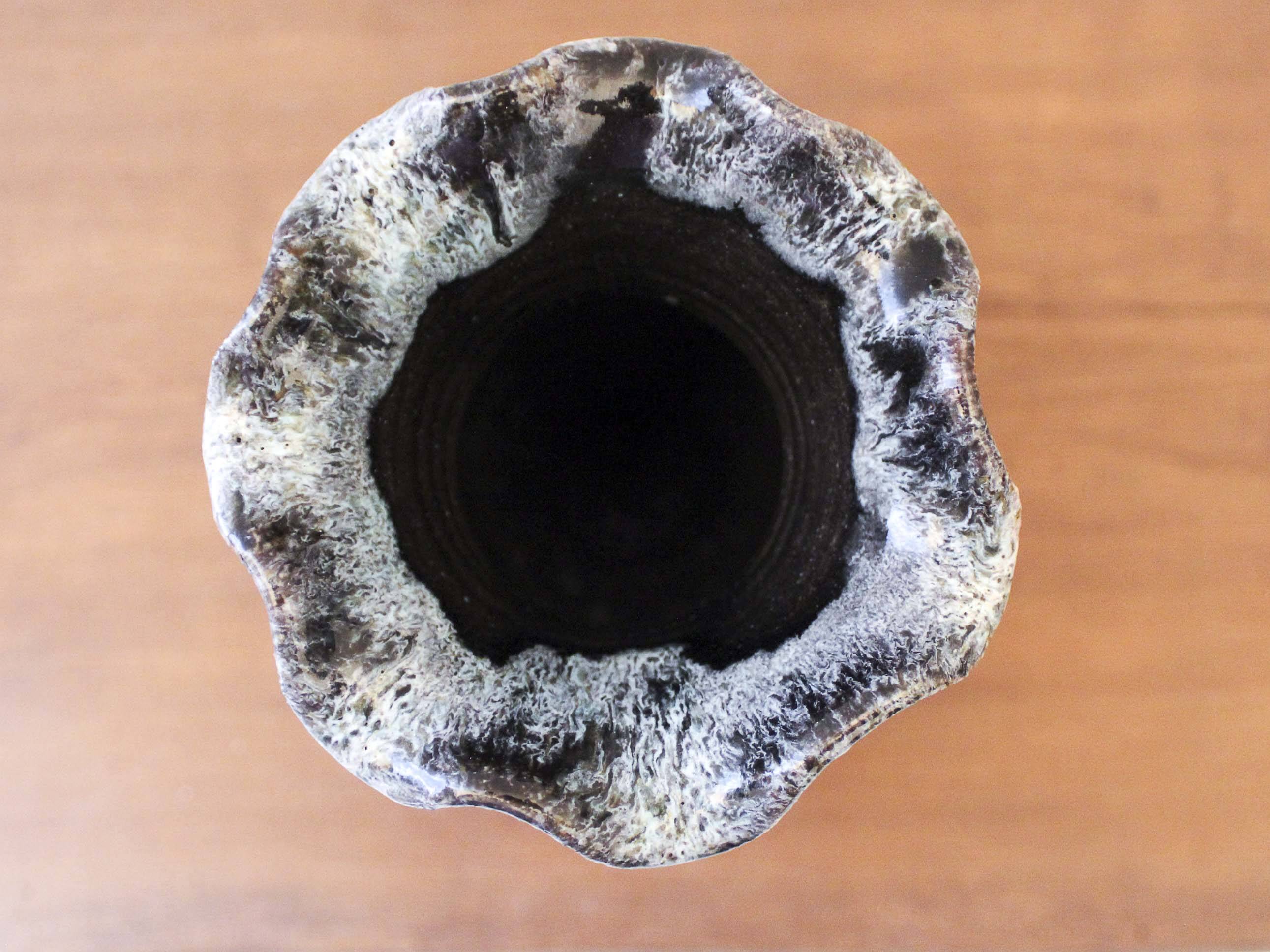 Glazed ceramic vase