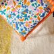 Chaise d'angle "Bobbin" revisitée – Orange Vitaminé & Floral Arty