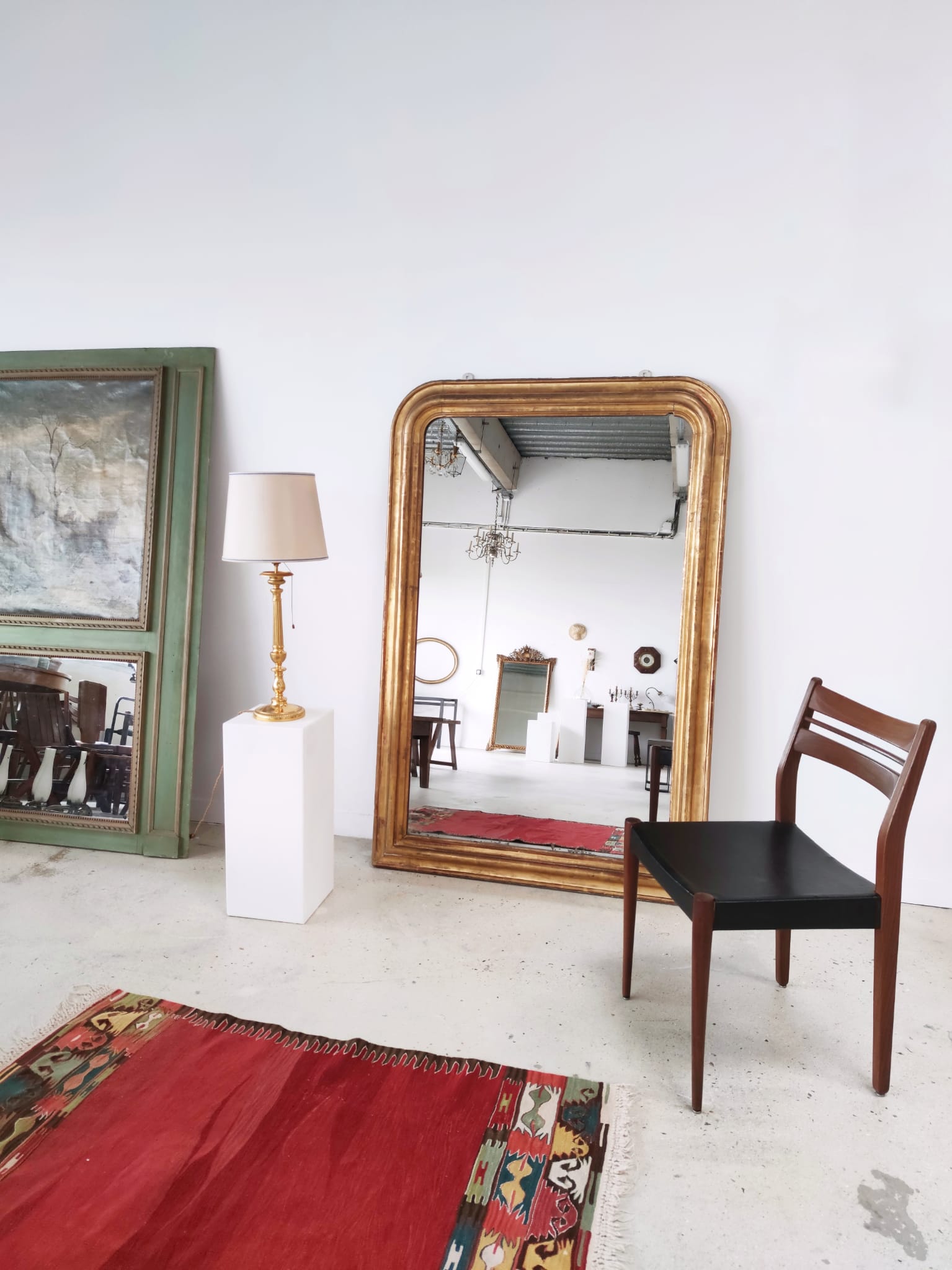 Gilded mirror louis philippe h style:1m66