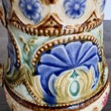 Antique Art Nouveau barbotine jug