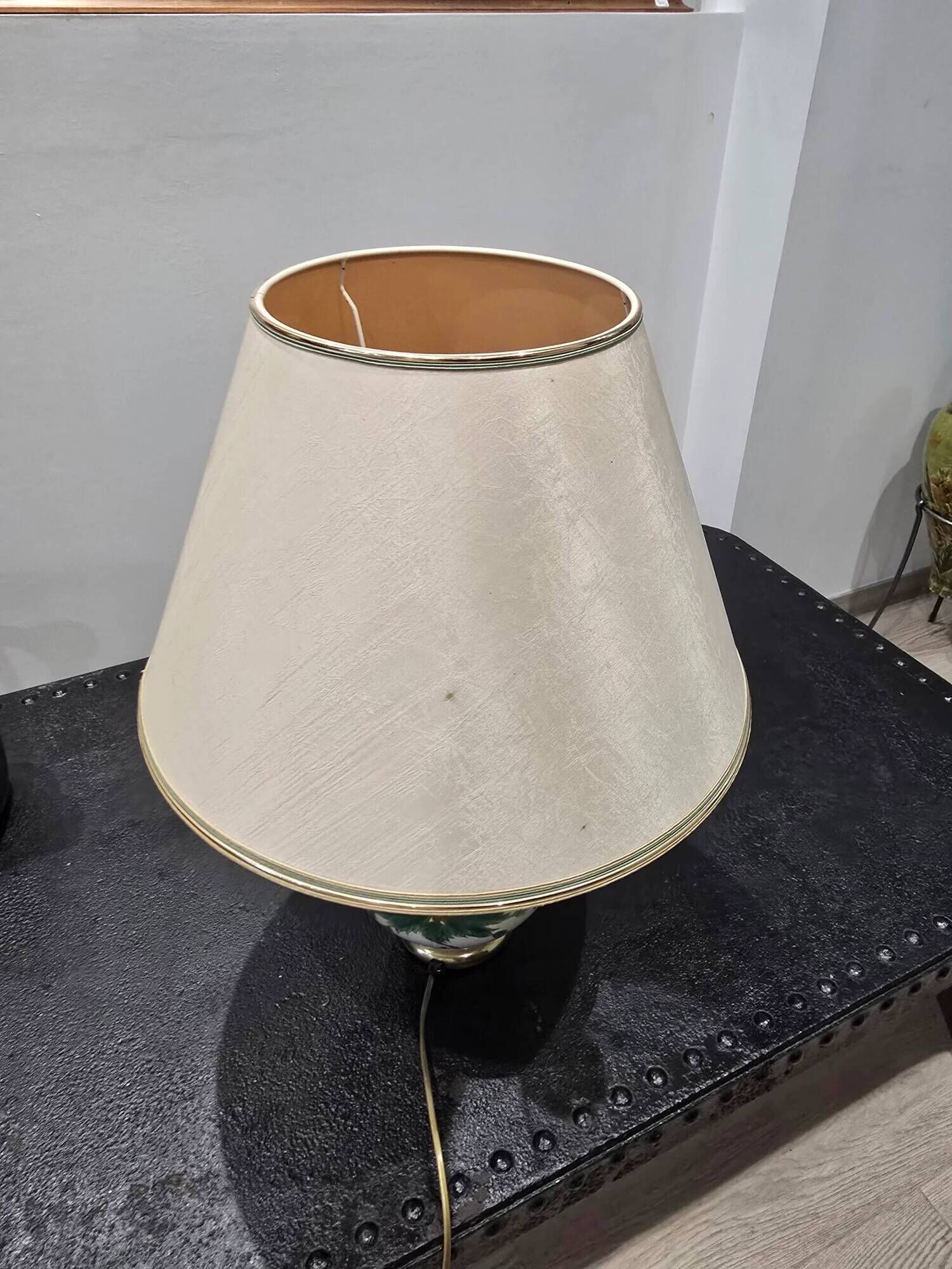 Large vintage Louis Drimmer lamp in glazed ceramic – 1970s/80s