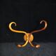 Double Art Nouveau Coat Hook in Bent Wood from Thonet