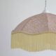 Suspension vintage parapluie imprimée avec franges D45 cm