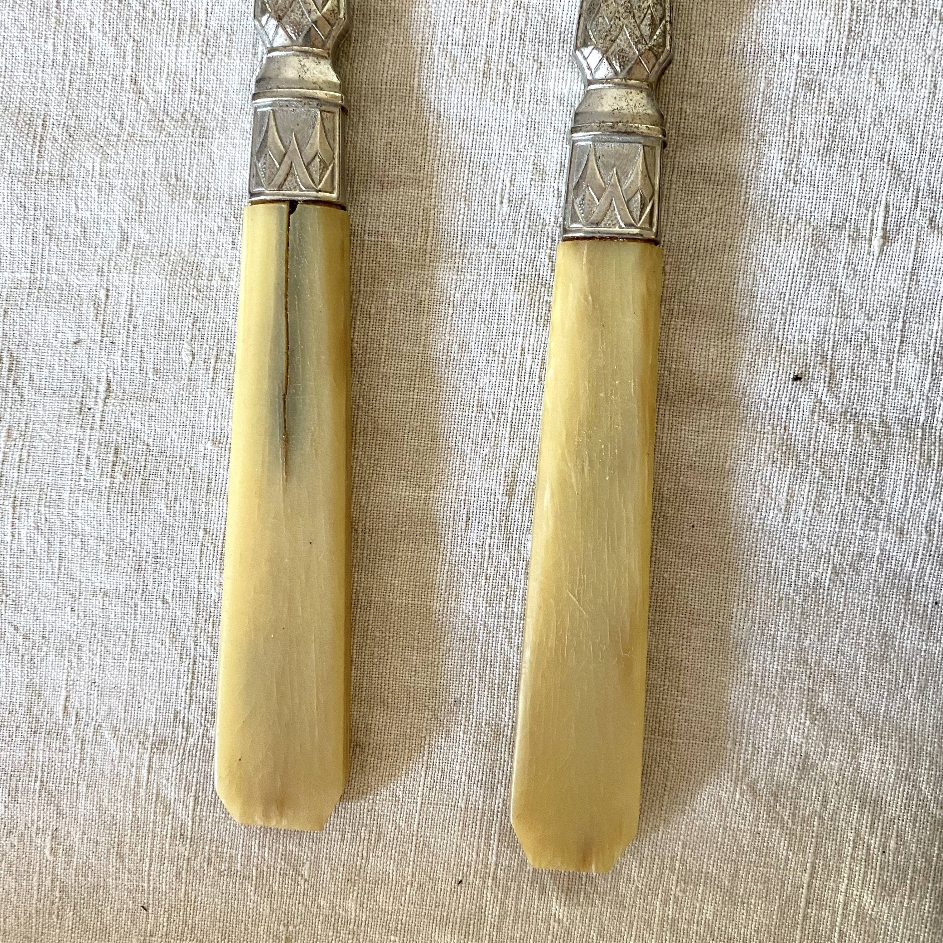 Antique salad cutlery