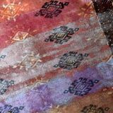 Contemporary artistry meets vintage Bukhara rug, 95cm x 154cm, 1950s