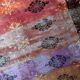 Contemporary artistry meets vintage Bukhara rug, 95cm x 154cm, 1950s