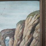 Painting on wood "seaside"
