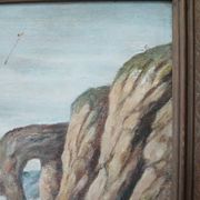 Painting on wood "seaside"