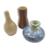 Set of 3 miniature ceramic vases from the Netherlands