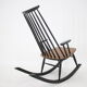 1960s Varjosen Puunjalostus beech rocking chair, Finland