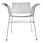 Chaise en fil de fer blanc d'Erlau | Allemagne | Années 1960
