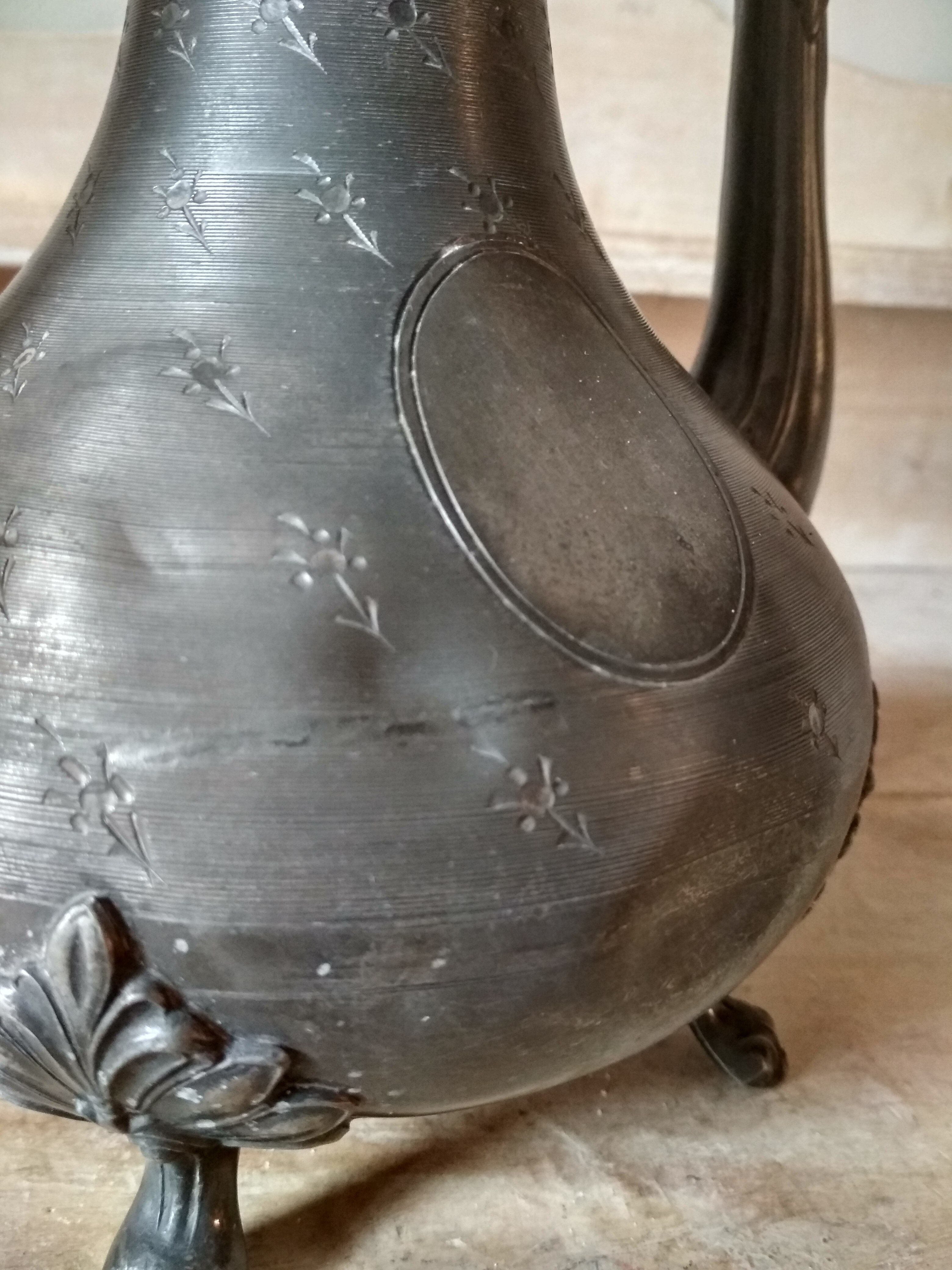 Pewter teapot