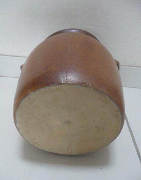 Old grease pot or candied stoneware pot