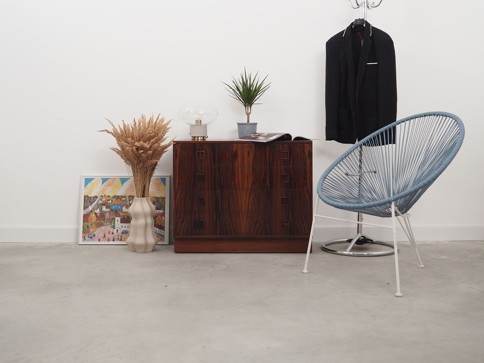 Rosewood chest of drawers, Danish design, 1960s, made by Hjørnebo