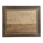 Marqueterie bois, tableau vintage