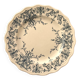 LG Clairefontaine dessert plate Moustier model in iron earth