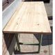 Table industriel pied en metal bureau