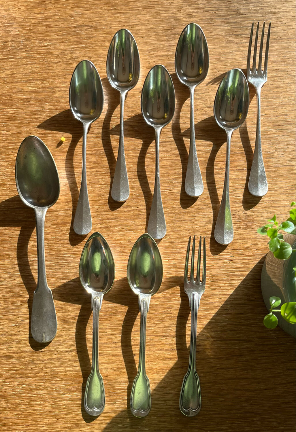 Christofle silver metal cutlery set