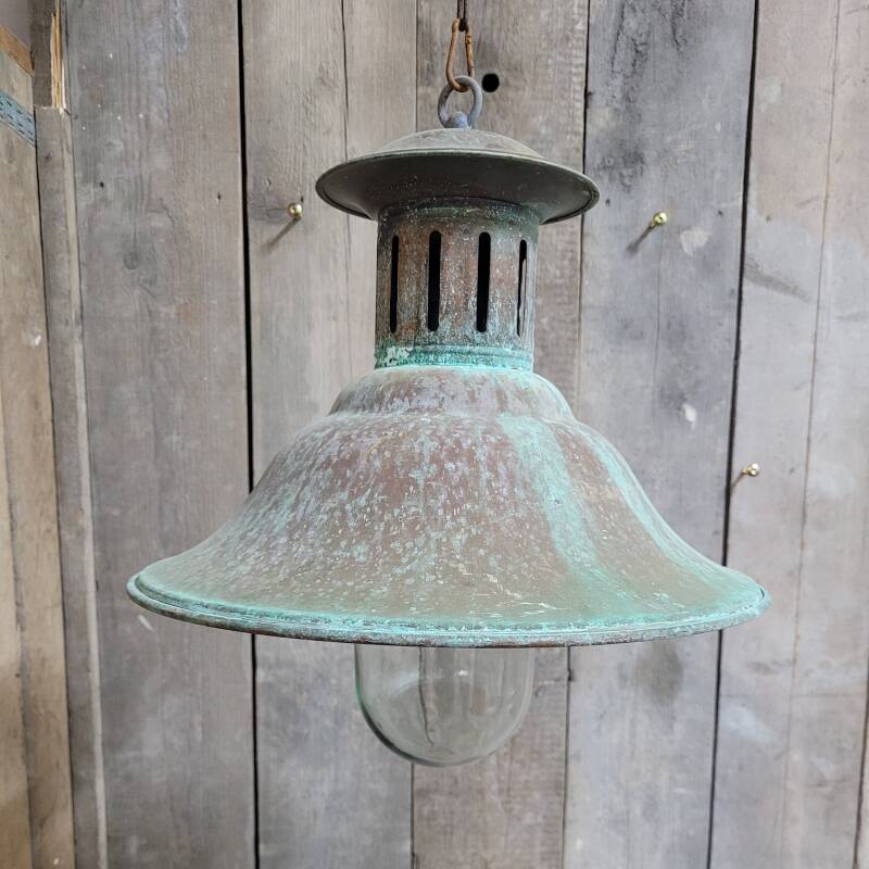 Rustic copper pendant barnlamp hanging lamp