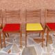 Suite 4 chaises Bistrot scandinave vintage années 1960