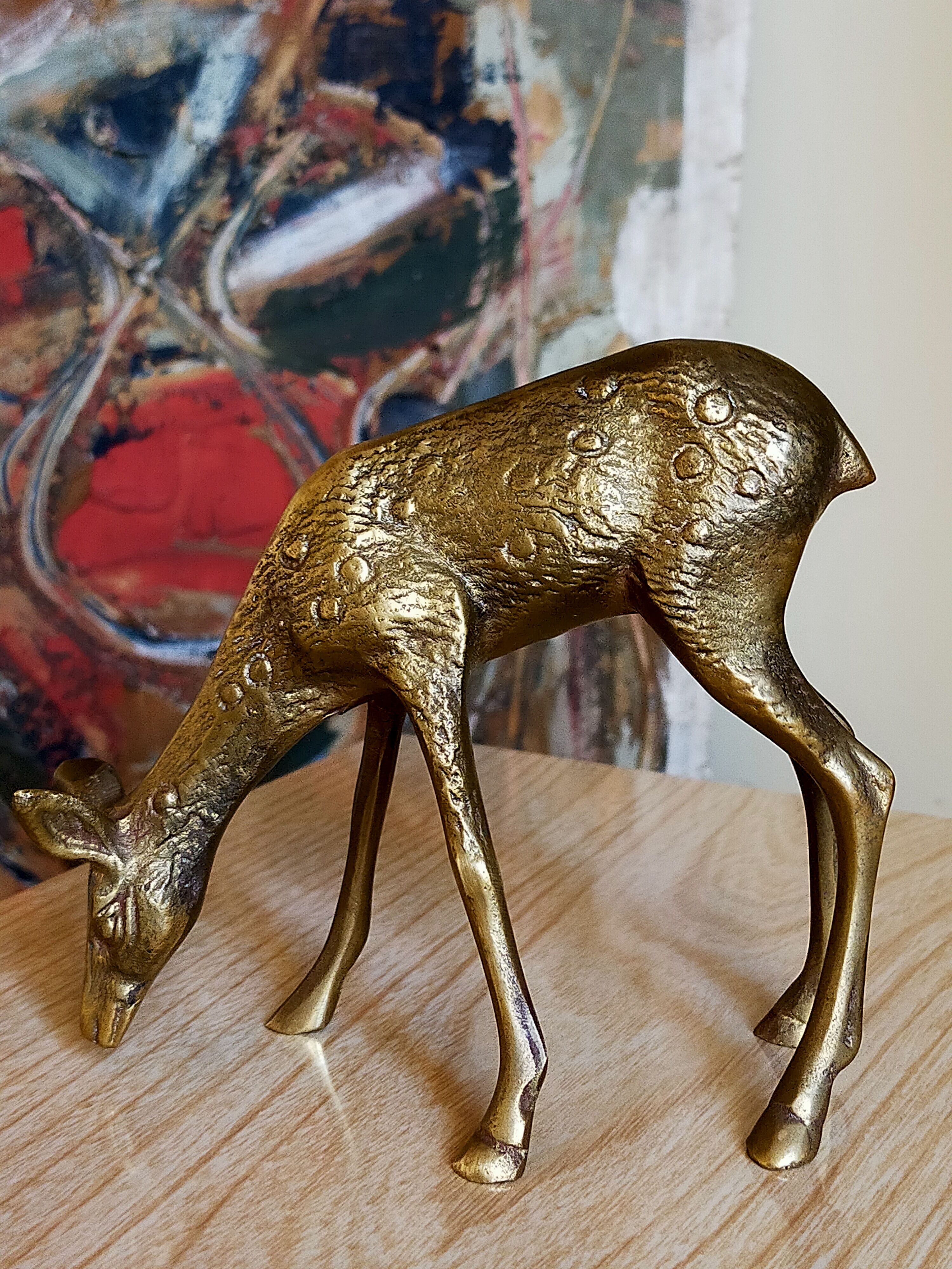 Solid brass doe